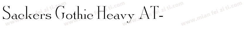Sackers Gothic Heavy AT字体转换